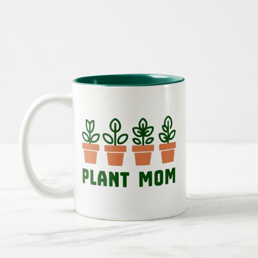 植物ママ ツートーンマグカップ (左)
