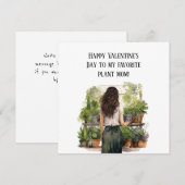 植物ママ バレンタインデー シーズンカード (正面/裏面)