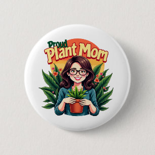 植物ママ 缶バッジ