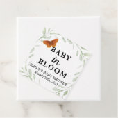 植物メッセージカード、ベビーシャワーメッセージカード フェイバータグ (インサイチュ)