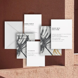 植物モダンウェディング招待状: コレクションII 招待状