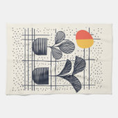 植物モダン付き植物茶タスタイリッシュオル キッチンタオル (横)