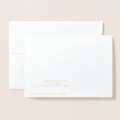 植物モダン学の母の日、金ゴールドビの野草 箔カード (裏面封筒付き)