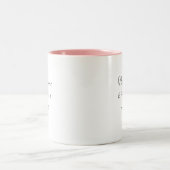 植物モダン ミニマル エレガント ツートーンマグカップ (中央)