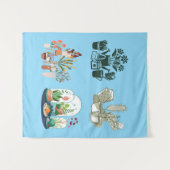 植物ユニーク愛好家への贈り物を販売 タペストリー (正面(横))