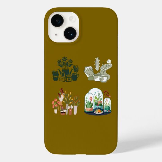 植物ユニーク愛好家への贈り物を販売 Case-Mate iPhoneケース (裏面)