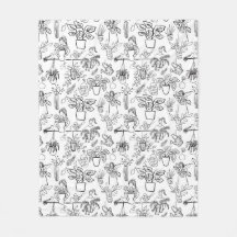 植物ラバーギフトブランケットパーソナライズされた