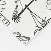 植物ラバーギフトブランケットパーソナライズされた フリースブランケット (角)