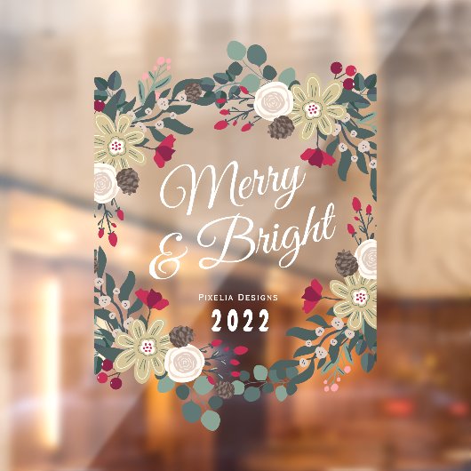 植物リースメリーとブライトリテアント ウィンドウサイン (シート2)