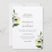 植物レエレガントモン結婚ズ 招待状 (正面)