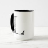 植物レターL Mug，アートバイエリザベス·サンプソン マグカップ (正面左)