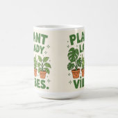 植物レディの雰囲気 かわいい植物マグカップ コーヒーマグカップ (中央)