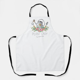 植物レディーボホウォーターの色のユーモア庭師 エプロン