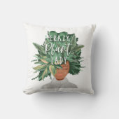 植物レディ熱狂するおもしろい水彩植物レディヘアド クッション (正面)