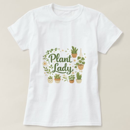 植物レディ ボタニカルTシャツ Tシャツ (デザイン正面)