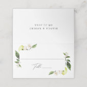 植物レモンズ結婚座席表 プレイスカード (外部開封)