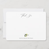 植物レモン感謝ノートカード ノートカード (正面)