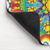 植物万華鏡のように千変万化するパターンマウスパッド マウスパッド (コーナー)