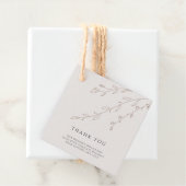 植物中性結婚サンキューカード フェイバータグ (インサイチュ)