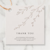 植物中性結婚サンキューカード フェイバータグ (正面)