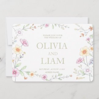 植物予算結婚の 招待状