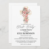 植物交代第一聖体招待状 招待状 (正面/裏面)