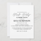 植物交代第一聖体招待状 招待状 (裏面)