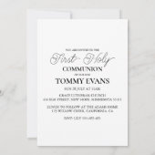 植物交代第一聖体招待状 招待状 (裏面)