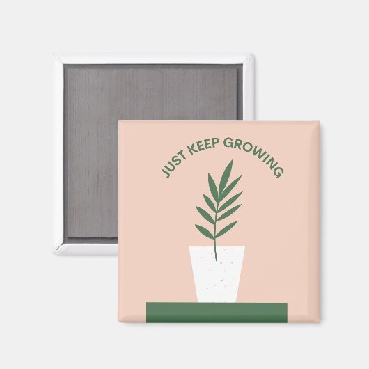 植物保付き感動的のマグネット マグネット (正面/裏面)