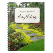 植物写真の動機パーソナライズされた ノートブック (正面)