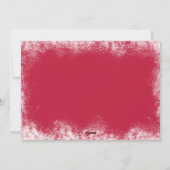 植物写真エレガントコラージュ赤クリスマス シーズンカード (裏面)