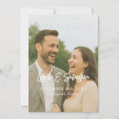 植物写真エレガントロマンチックな台本 セーブザデート (正面)