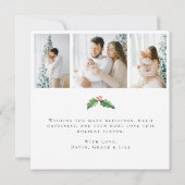 植物写真クリスマスカード (裏面)