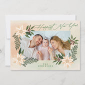 植物写真フレーム新年 シーズンカード (正面)