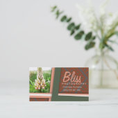 植物写真撮自然撮モダン写真テンプレート 名刺 (スタンド正面)