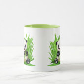 植物力のパンダ熊 マグカップ (中央)