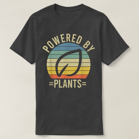 植物力動力ベジタリアンビーガントレーニング工場P Tシャツ (デザイン正面)