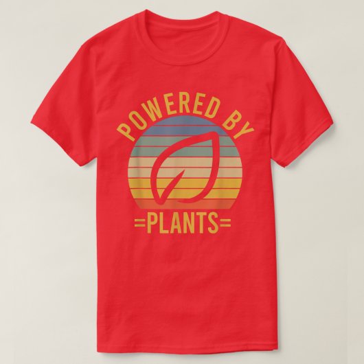 植物力動力ベジタリアンビーガントレーニング工場P Tシャツ (デザイン正面)