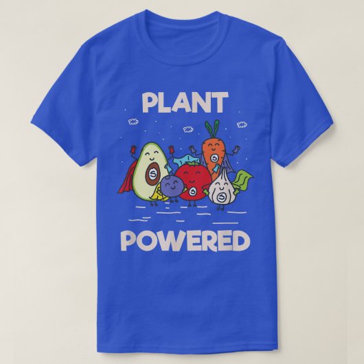植物力野菜ヒーローズベジタリアンビーガンD Tシャツ (デザイン正面)
