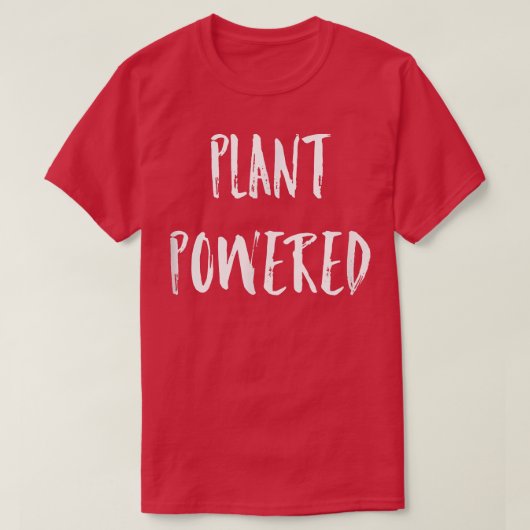 植物動力おもしろいベジタリアンやる気を起こさせるかわいいV Tシャツ (デザイン正面)