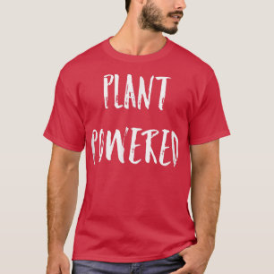 植物動力おもしろいベジタリアンやる気を起こさせるかわいいV Tシャツ