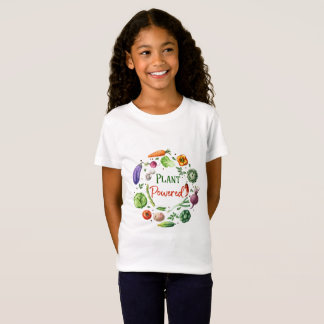 植物動力の女の子のTシャツ Tシャツ