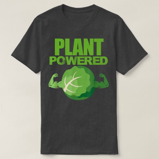 植物動力ビーガンベジタリアン野菜ベーガニズム Tシャツ (デザイン正面)