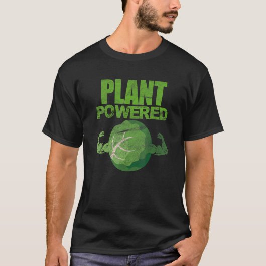 植物動力ビーガンベジタリアン野菜ベーガニズム Tシャツ (正面)