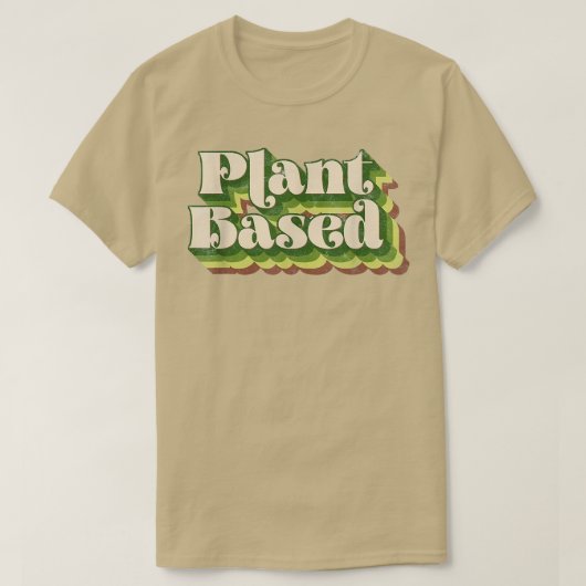植物動力ビーガン植物ベースベジタリアン Tシャツ (デザイン正面)