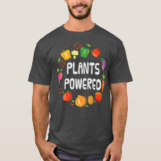 植物動力ビーガンTee植物ベースのベジタリアン男性 Tシャツ