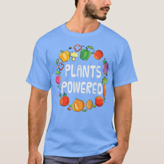 植物動力ビーガンTee植物ベースのベジタリアン男性 Tシャツ