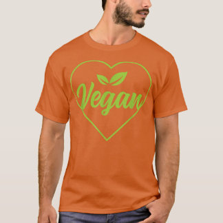 植物動揺してベースの草食植物ビーガンハートベジェ Tシャツ