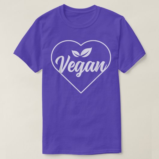 植物動揺してベースの草食植物ビーガンハートベジェ Tシャツ (デザイン正面)