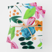 植物包ポップ・アートの装紙シート ラッピングペーパーシート (インサイチュ)